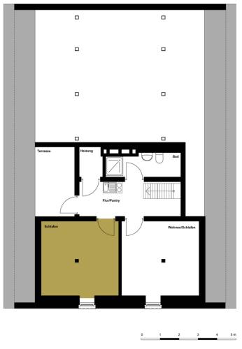 a floor plan of a house at FeWo am Skulpturenweg in Hohen Demzin