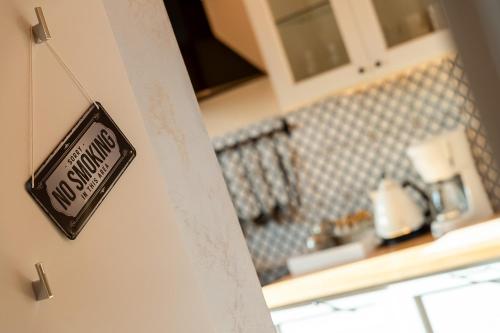 Dapur atau dapur kecil di Apartament Konrad
