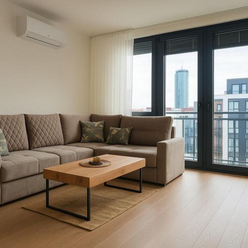 Χώρος καθιστικού στο Queen's Park Residence Apartments