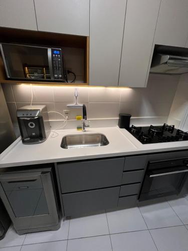 Una cocina o zona de cocina en Modern apartment in Pinheiros and Faria Lima