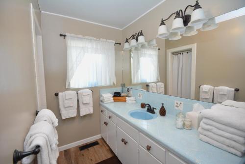 Vannituba majutusasutuses Fox Lake View