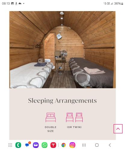Ένα ή περισσότερα κρεβάτια σε δωμάτιο στο Suitehuts @ Silverstone