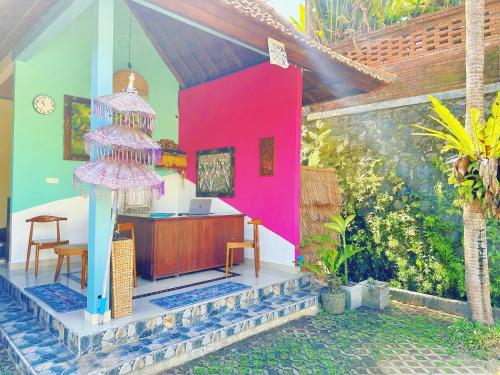 Jardín al aire libre en Lai's Lodges - Quiet Jungle Retreat w River & Jungle Views, 4Km to Central Ubud
