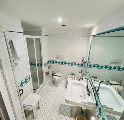 Koupelna v ubytování Hotel Relais I Presidi
