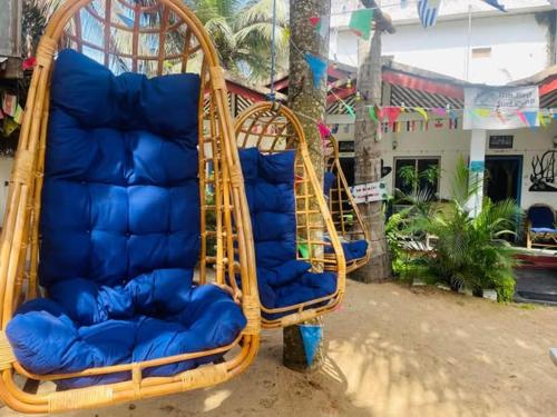 a group of chairs sitting on a roller coaster at Star Rest Surf Camp Arugambay in Arugam Bay