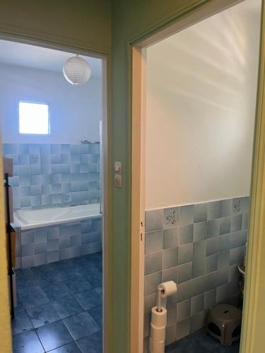 Koupelna v ubytování La chambre des canots