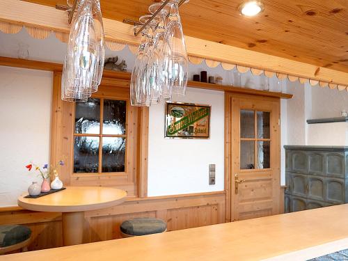 Kuchyň nebo kuchyňský kout v ubytování Pension Waldwinkel