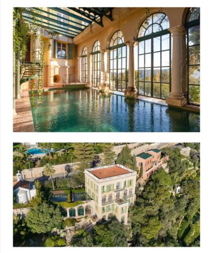 deux photos d'une maison et d'un manoir dans l'établissement villa mon rêve, à La Celle-sous-Gouzon