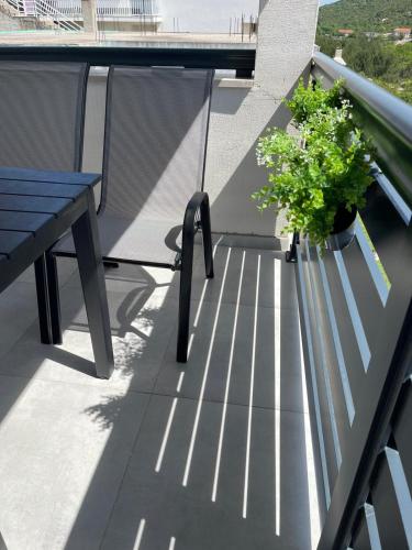 Apartman Stipeにあるバルコニーまたはテラス