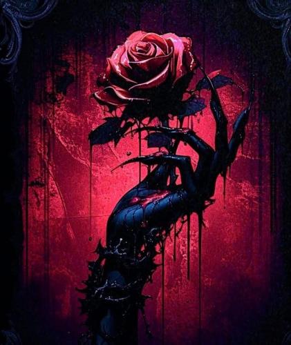 a rose in a vase on a red wall at New Apart Smart- OAZA RELAKSU-Rynek Central Kielce - Parking -fak VAT- rok budowy 2025 in Kielce