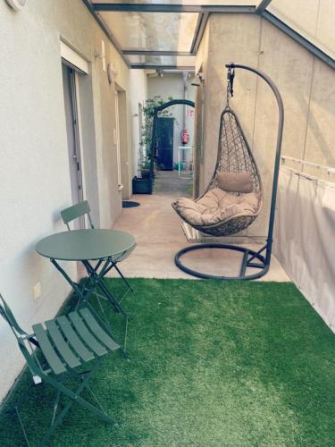 Posezení v ubytování Einzigartiges Loft im Herzen von Graz