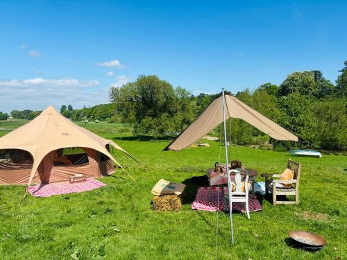 Κήπος έξω από το Riverside farm Yurt tent Hertford