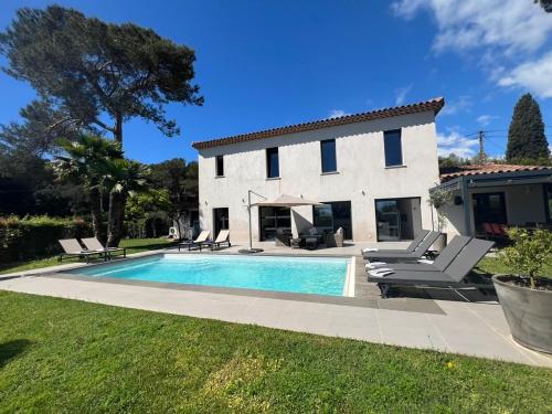 Villa Les Jasmins - Le Cannet-Vallauris - Modern with AC, ideal for fun and work