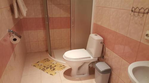 Ванная комната в Hotel Gulbene