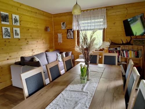 Posezení v ubytování Bieszczadzka Ostoja