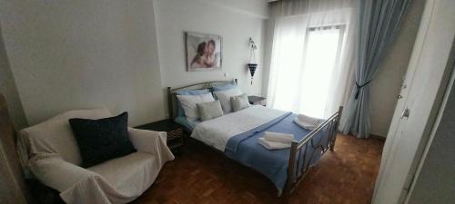 Ένα ή περισσότερα κρεβάτια σε δωμάτιο στο Virginia's Apartment