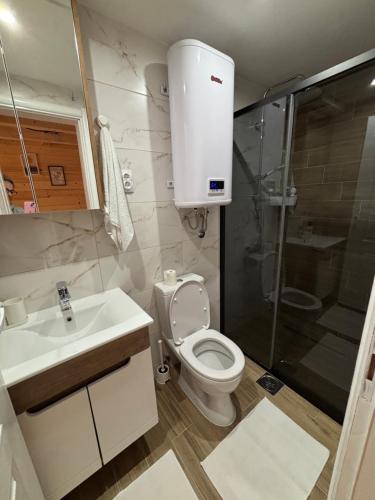 Koupelna v ubytování Apartman Lenka i Apartman Vagončić