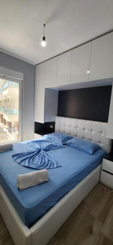 Postel nebo postele na pokoji v ubytování Summer Apartments in Shengjin