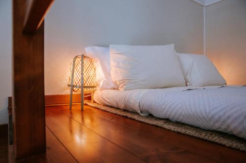 Letto o letti in una camera di Golf house