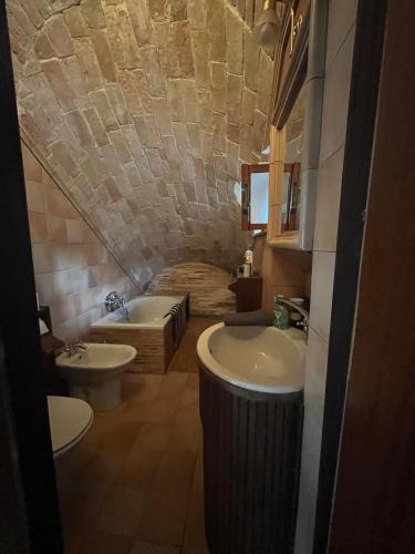 Koupelna v ubytování Casa Gualtieri