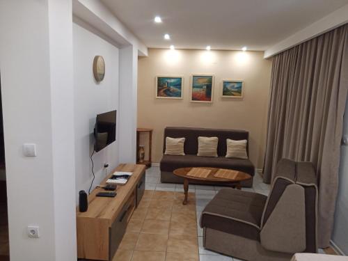TV a/nebo společenská místnost v ubytování Apartman Boračko jezero LOTUS