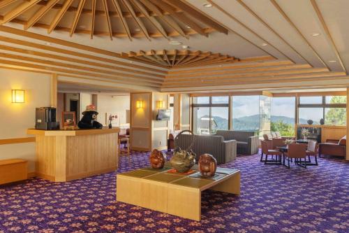 Restaurace v ubytování Nozawa View Hotel Shimataya