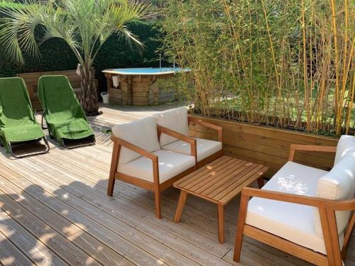 Arcachon: Villa Basque 4 Chambres, Plage & Commerces à 300m - FR-1-420-160