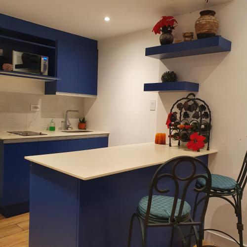 Dapur atau dapur kecil di Aparhotel O317 Quo Zona 4