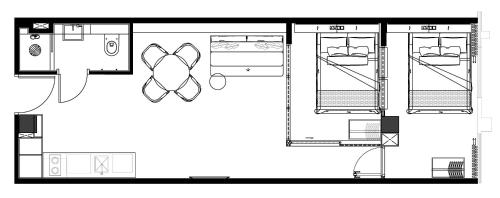 a floor plan of a house at Alma House in Singapore