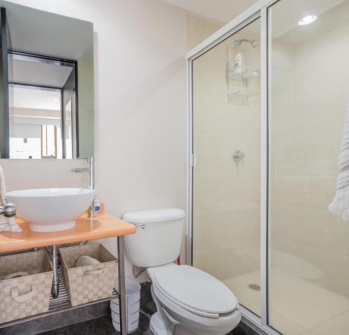 Et badeværelse på Boutique Apartment Puerta Alameda-801