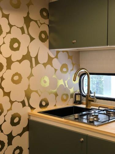 Nhà bếp/bếp nhỏ tại Santa Village northern lights box