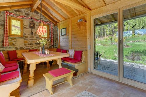 Un lugar para sentarse en Haus Jägerfleck, Ihre Ferienwohnungen am Nationalpark Bayerischer Wald
