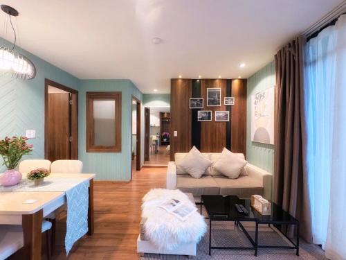 Posezení v ubytování 9Trip Stay in Dalat Center Residence - 4 Star Service Apartment