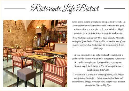 Ein Restaurant oder anderes Speiselokal in der Unterkunft Albergo Diffuso Volterra 
