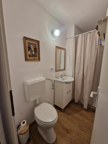 Koupelna v ubytování La Tanti Coman