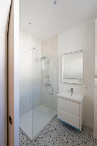 Ένα μπάνιο στο Les Appartements du Sablon