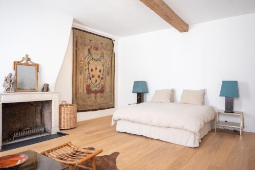 Χώρος καθιστικού στο Les Appartements du Sablon