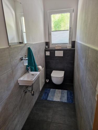 Koupelna v ubytování Ferienwohnung Kettner