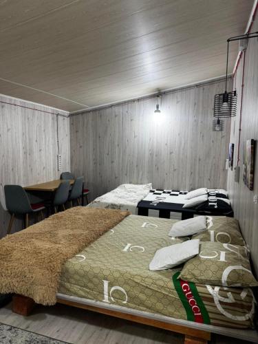 Postel nebo postele na pokoji v ubytování Отель