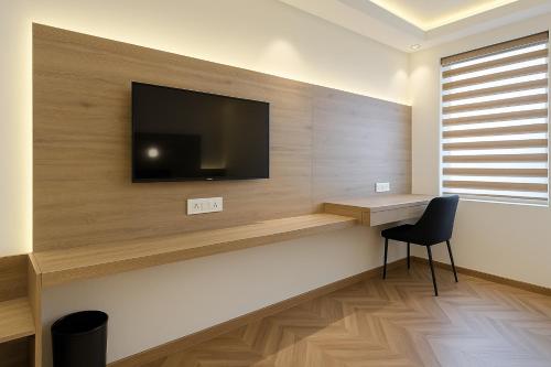TV a/nebo společenská místnost v ubytování Suntwilight Studios