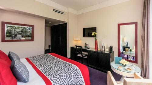 Un ou plusieurs lits dans un hébergement de l'établissement La Tour Hassan Palace