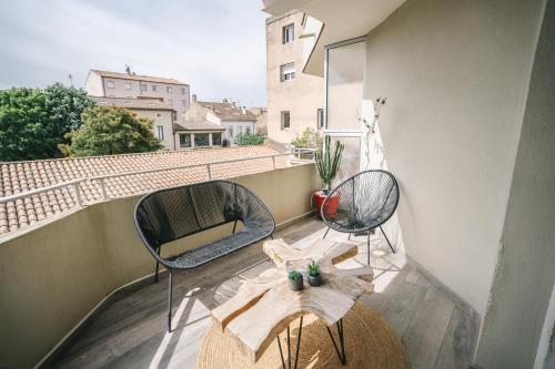 Magnifique T3-terrasse-parking-Centre ville-AD