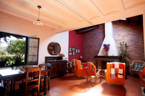 Χώρος καθιστικού στο Casa Rural La Cerra