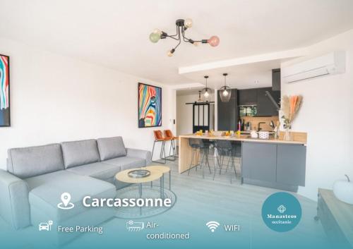 Magnifique T3-terrasse-parking-Centre ville-AD