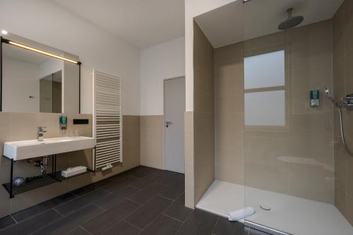 Koupelna v ubytování mk hotel berlin