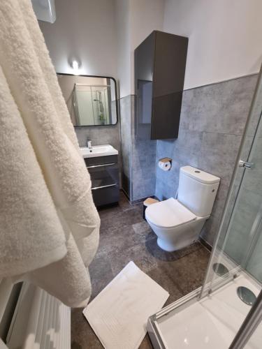 Et badeværelse på La Maison Lourégo Myosotis