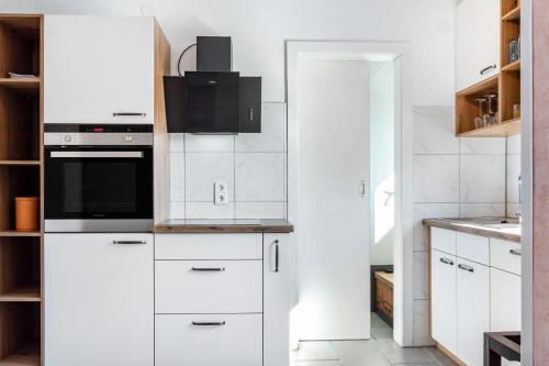 Dapur atau dapur kecil di Fewo Kleinert