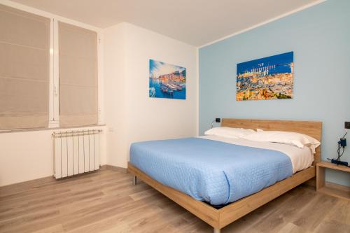 Postel nebo postele na pokoji v ubytování gabry acquarium rooms