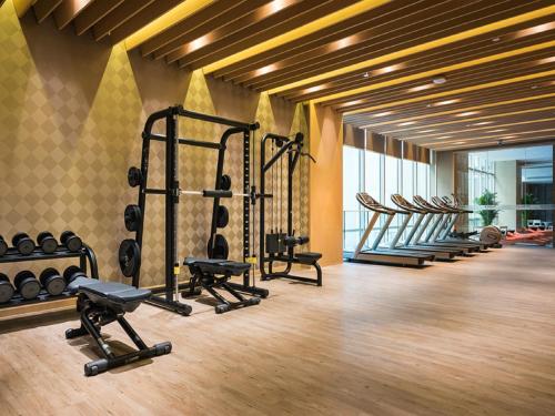 Pusat kecergasan dan/atau kemudahan kecergasan di NOVOTEL Jinji Lake Suzhou SIP