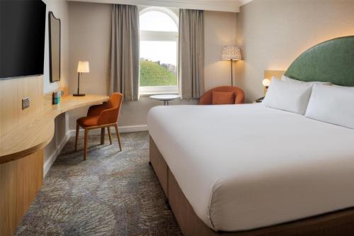 King guest room with Tower view